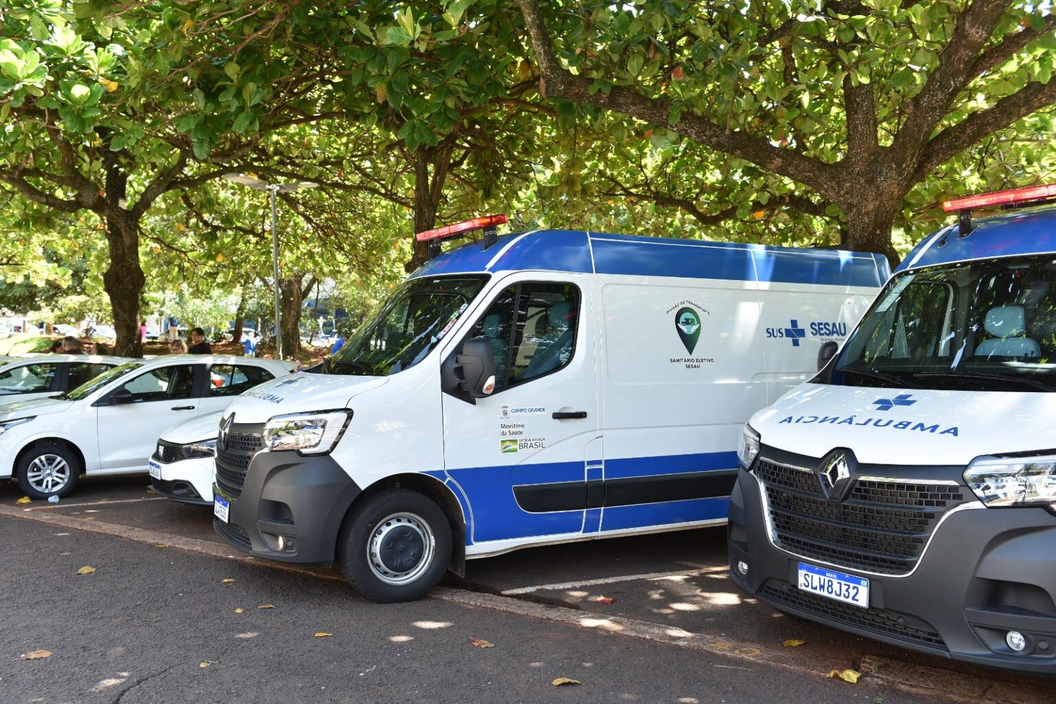 Sesau recebe quatro novas ambulâncias para reforçar a frota do SAMU e