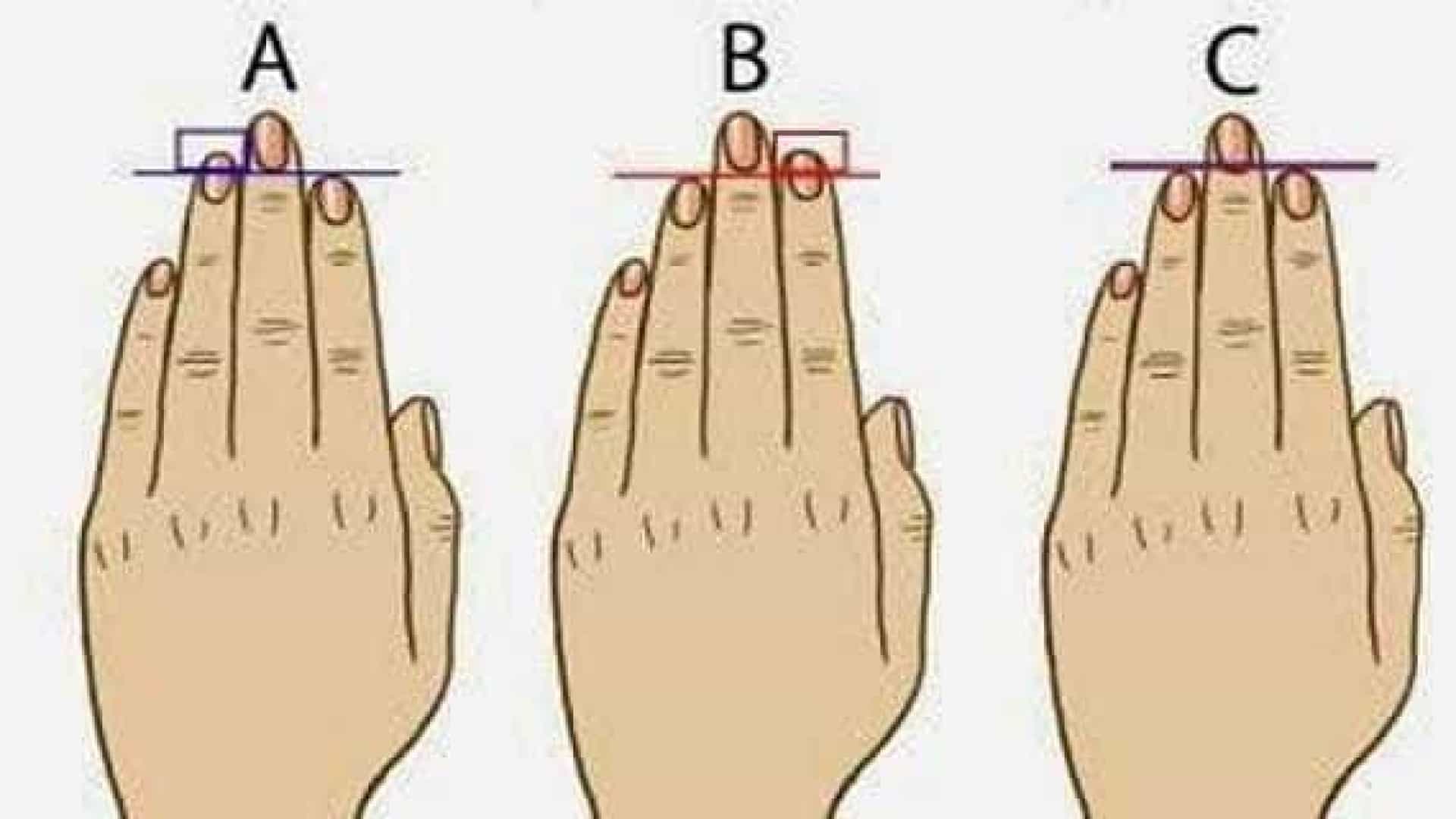 De acordo com o comprimento dos seus dedos o que você seria em